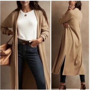 Banana Republic Tan Long Cardigan
